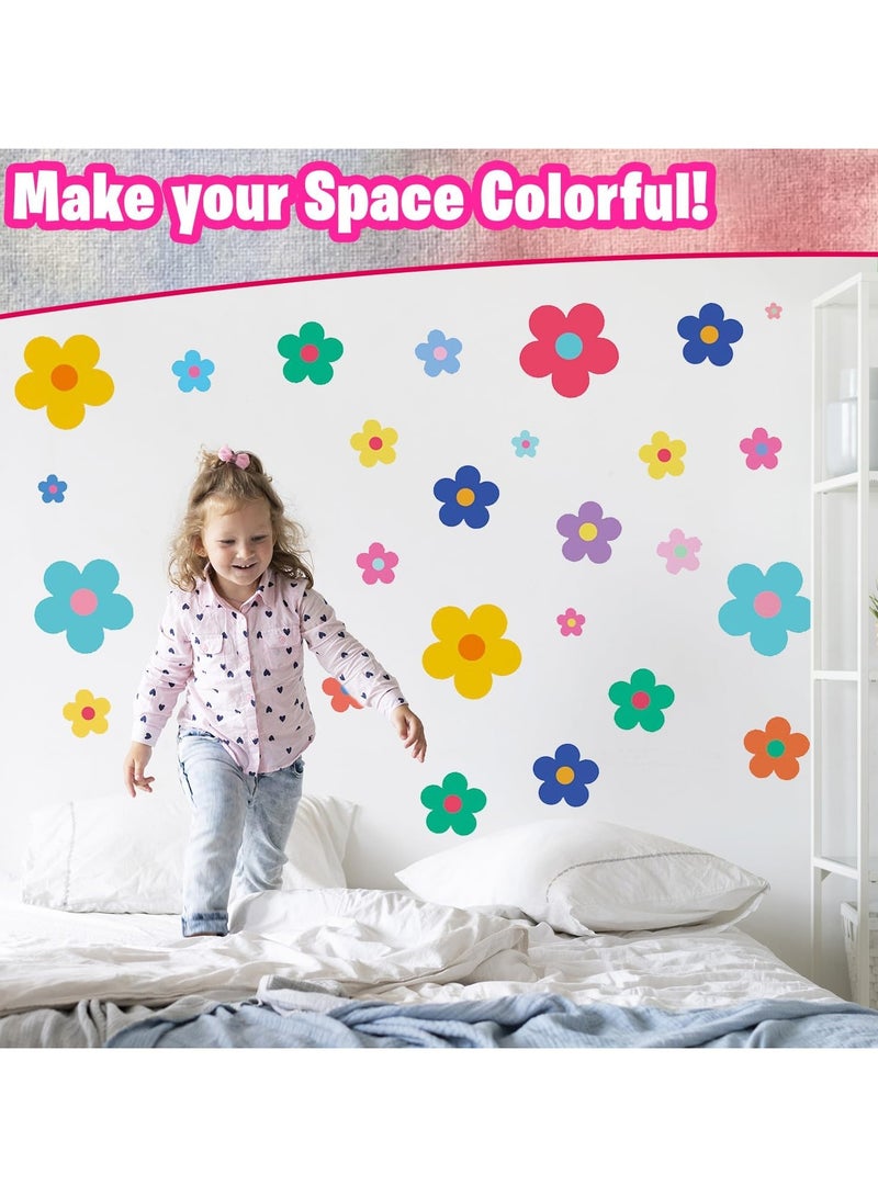 المنزل الذكي ملصقات حائط على شكل زهرة 8 أوراق في كل عبوة لملصقات ديكور الحائط لغرفة نوم البنات - Image 4