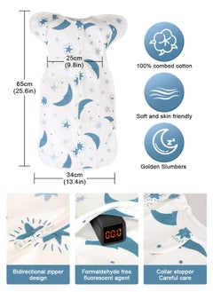 URbazaar Baby Swaddle Blanket Wrap for Newborn Boy & Girl, 100% Cotton Infant Transitional Swaddle Sack with Arms Up Sleep Bag Self-Soothing Wearable Blanket  - Image 2