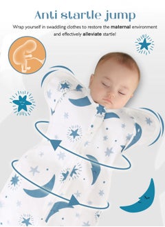URbazaar Baby Swaddle Blanket Wrap for Newborn Boy & Girl, 100% Cotton Infant Transitional Swaddle Sack with Arms Up Sleep Bag Self-Soothing Wearable Blanket  - Image 3