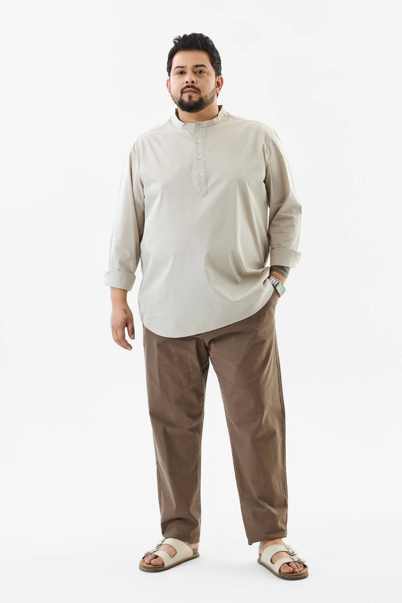 سنيتش Regular Fit Stretch Plus Size Kurta Shirt