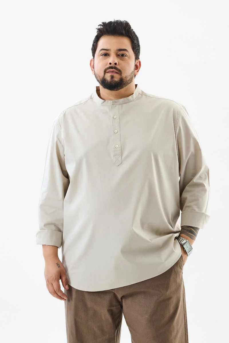 سنيتش Regular Fit Stretch Plus Size Kurta Shirt