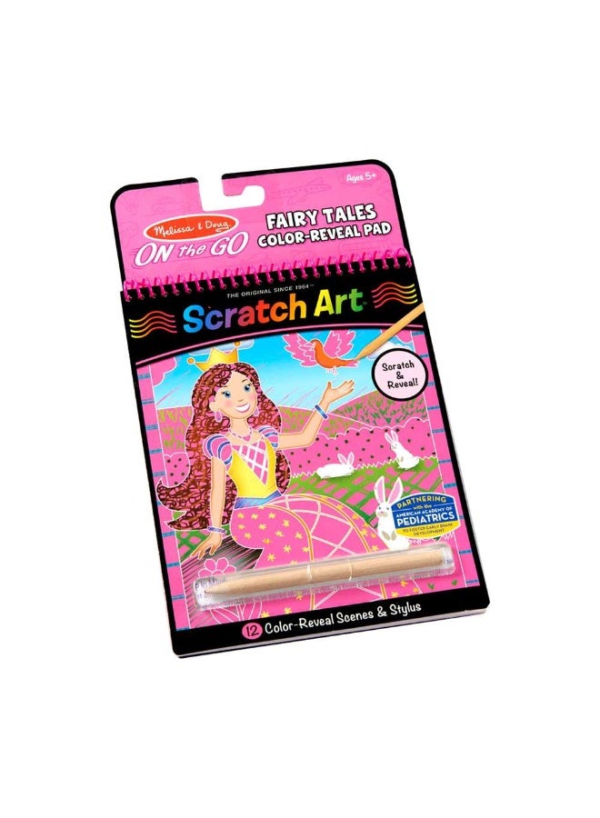 Melissa & Doug Fairy Tales On The Go Scratch Art Color Reveal Pad
