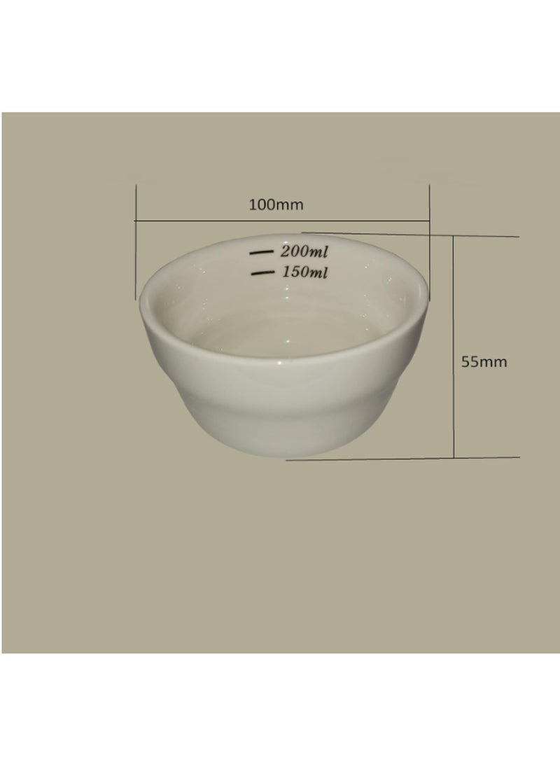 راتلوير وعاء سيراميك أبيض للتقديم من Rattleware (7.5 أونصة) - مثالي للمنزل والمطبخ والاستخدام التجاري - مصنوع من مادة سيراميكية متينة - مناسب لتقديم الشاي والقهوة والشوكولاتة الساخنة والعصائر والشوربة - آمن للغسل في غسالة الأطباق. - Image 2