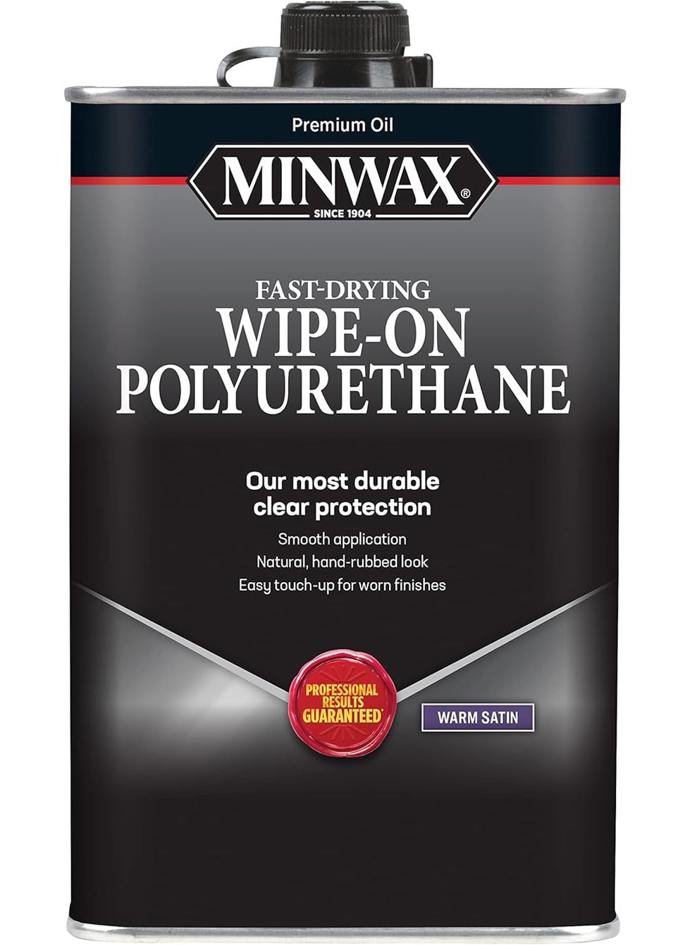 Minwax qt Minwax 60910 Clear WipeOn Poly OilBased Polyurethane Finish Warm Satin  - Image 1