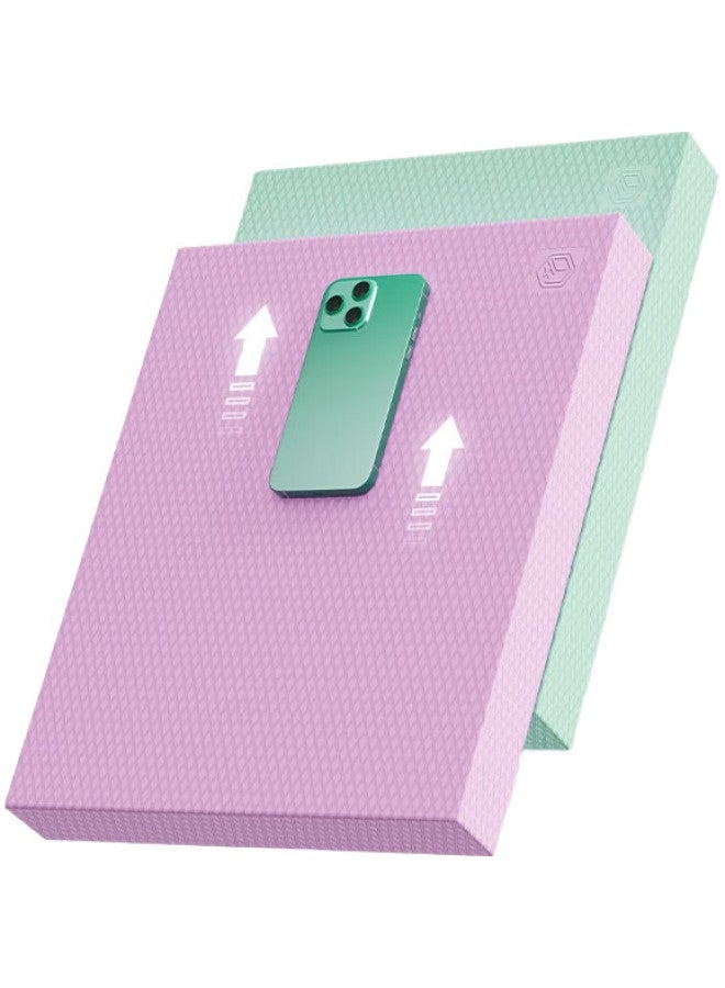 JD.com Jingzao Balance Pad Yoga Mat 40*33Cm Fitness Plank Support Core Yoga Training Ab Wheel Kneeling Pad Purple - Image 1