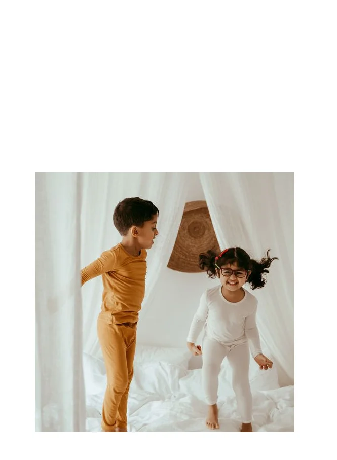 Anvi Baby Bamboo Spandex Pajama 18-24M- White ABC