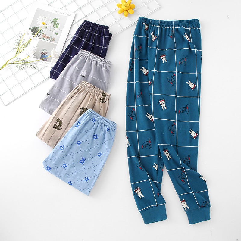Plus-Size Children'S Base Layer Cotton Thermal Pants Single Pants For Boys And Girls, Large Cotton Thermal Pants Single Piece - Image 4