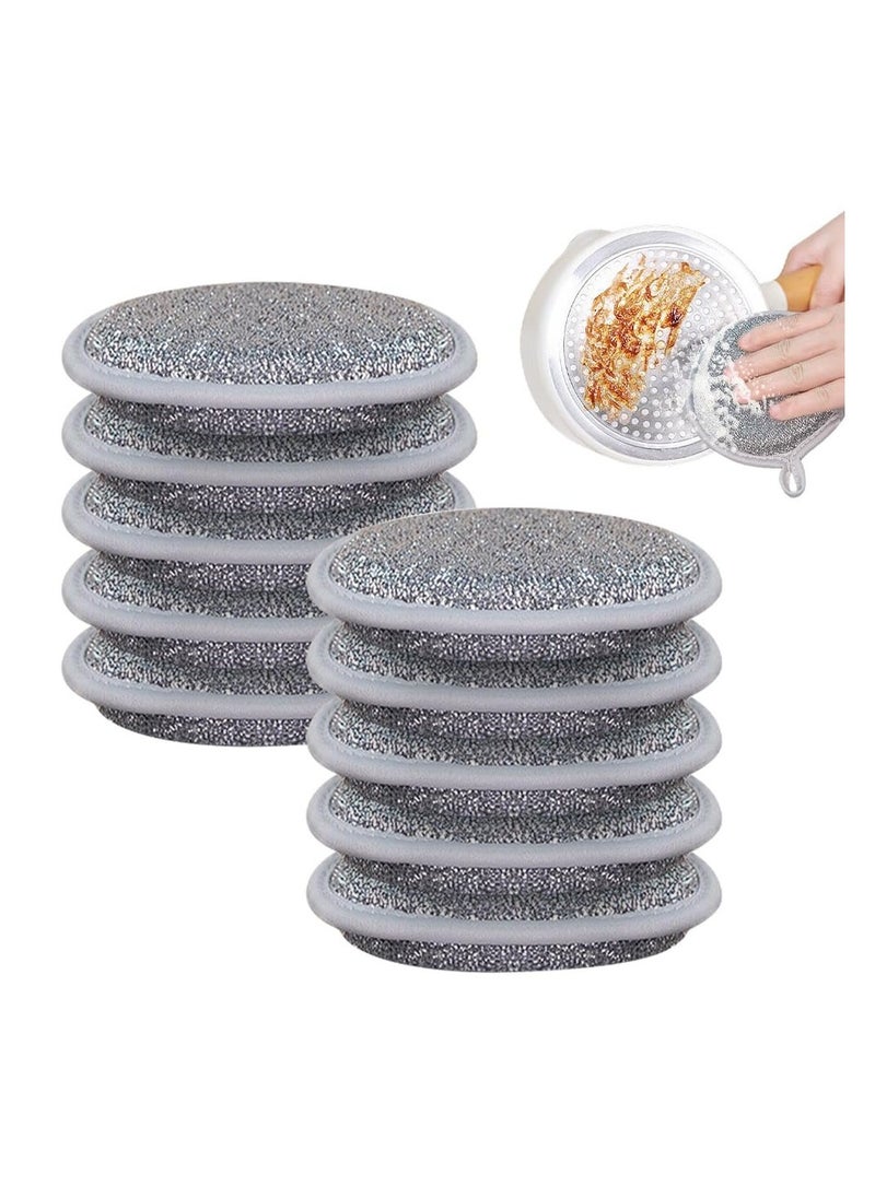10 Pcs Multifuctional Wire Dishwashing Rags, 2024 New Multipurpose Wire Miracle Cleaning Cloths, for Wet and Dry, Non Scratch Wire Dishcloth, Wire Washing Cloth for Kitchen Sinks Dishes Stove Tops - Image 1