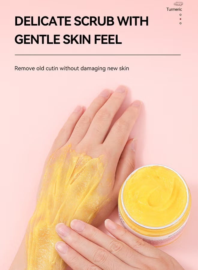 موويام إضاءة منطقة البيكيني تقشير ، الكركم و Kojic إضاءة الجسم فرك لعلاج الشعر المكشوف ، تقشير مضادة الاصطدام للفخذين الداخليين ، خط البيكيني والآخذين (150G / 5.29 أوقية) - Image 4