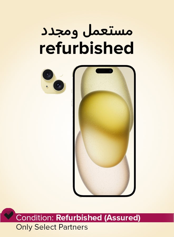 Apple Refurbished - iPhone 15 Plus 128GB Yellow 5G With Facetime - International Version - Image 1