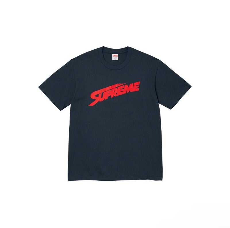 SUPREME 26FW New Trendy SUP American Retro Letter Print All-Match Short Sleeve T-Shirt - Image 1
