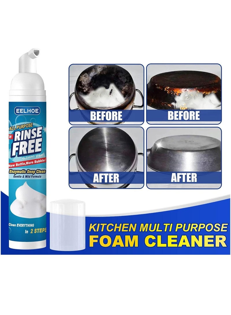 EELHOE Kitchen Heavy Oil Stain Foam Cleaner Rinse Free Foam Cleaner Stainless Steel Surface Cleaners Specialty Kitchen Degreaser Cleaner Cooktop Oil Stains Cleaner for Rust-removing Stains 100ml - Image 5