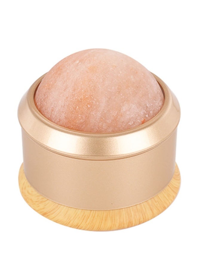 Generic Massage Roller Ball, Himalayan Salt Ball Hand Massage Tool Salt Ball Roller Natural Therapy Roller Relaxation Roller Ball Body Massage Roller Therapeutic Roller for Neck, Back, Arm Full Body Massage - Image 1
