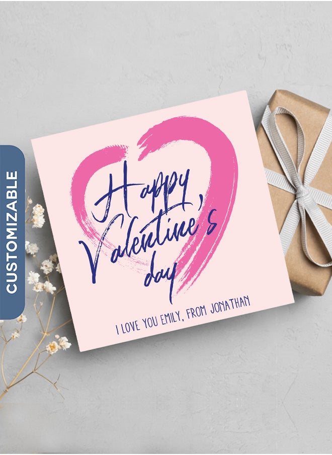 Share the Love Happy Valentine's Day | I love you Personalised Greeting Card 