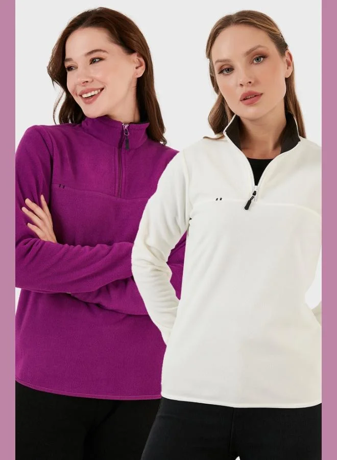 Lela Lela Slim Fit Soft Texture Anti-Pilling Non-Pilling 2-Pack Polar Women's POLAR 5907000S2