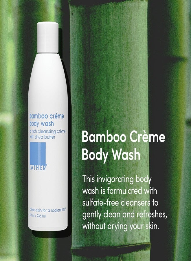 LATHER - Bamboo Crème Natural Body Wash, 8 fl oz - Shower Gel Cleanser - Gentle Body Soap - Essential Oils - Bamboo, Shea Butter, Lavender - All Skin Types - Vegan, Cruelty Free - Beauty & Skincare - Image 2