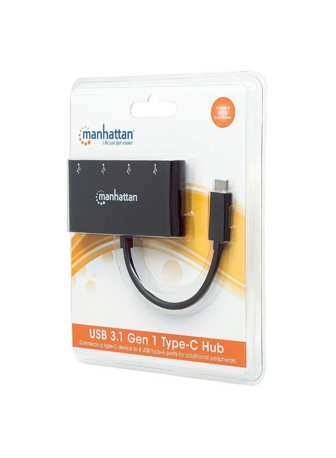 مانهاتن موزع USB 3.1 من الجيل الأول من النوع C من مانهاتن 162746، مزود بـ 4 منافذ من النوع A، ومصدر طاقة عبر ناقل USB - Image 5