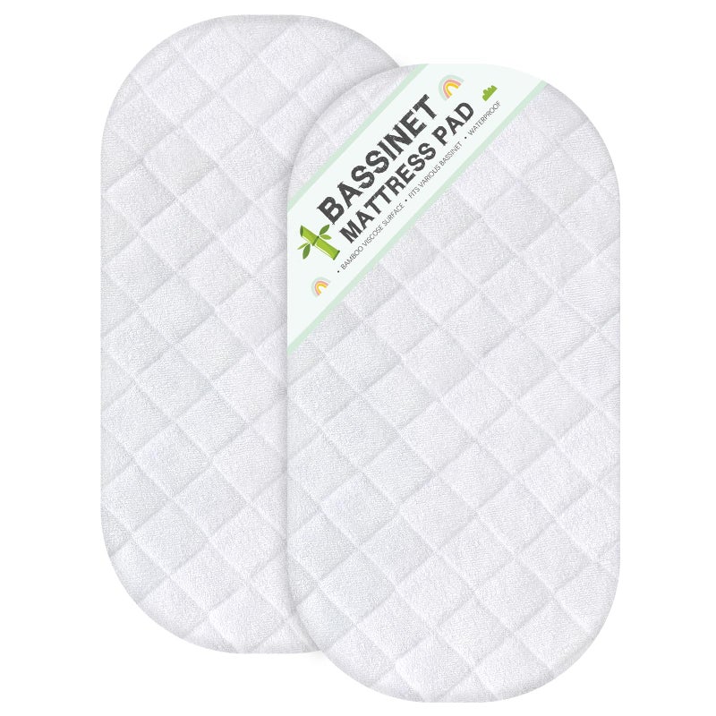 Biloban Bassinet Mattress Protector Fit for 155 x 315 Dream On Me Karley Plus Portable Bassinet Ultra Soft Waterproof and Breathable Viscose Made from Bamboo Surface Washer Dryer
