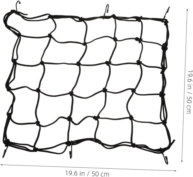 1pc Heavy-Duty Cargo Net Latex Luggage Stretch Net for and Motorcycles Strong Elasticity Securely Holds Helmets and Gear - Image 2