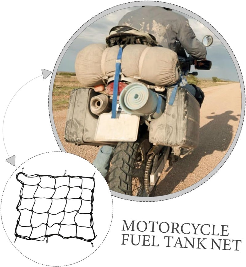 1pc Heavy-Duty Cargo Net Latex Luggage Stretch Net for and Motorcycles Strong Elasticity Securely Holds Helmets and Gear - Image 4