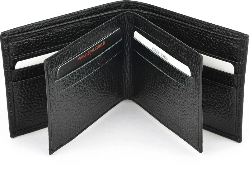 Ziya Men's Leather Wallet 1519841ZYK02 Black