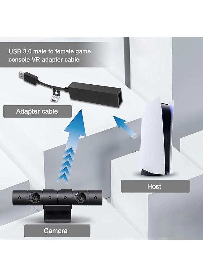 X spring Adapter For Ps5 Ps Vr Camera Adapter Cable Ps5 Vr Cable Adapte Mini Camera Connector External Vr Connector Cable Compatible And Versatile Converter Enhanced Gaming Accessories - Image 2
