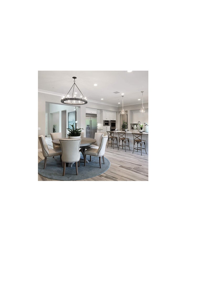 LED Candle Filament Bulb 4W E14, 33W Equivalent Chandelier Light Bulbs, Transparent Glass Lamp - Pack of 5 pcs (6500K DAY LIGHT) - Image 3