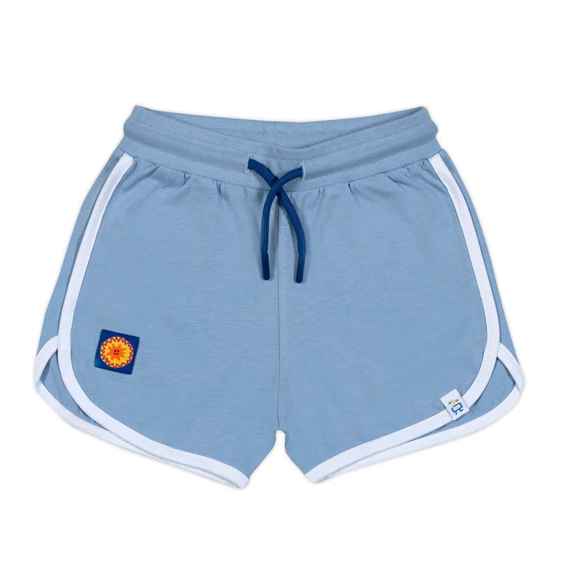 بيتليبيز Retro White Striped Blue Shorts