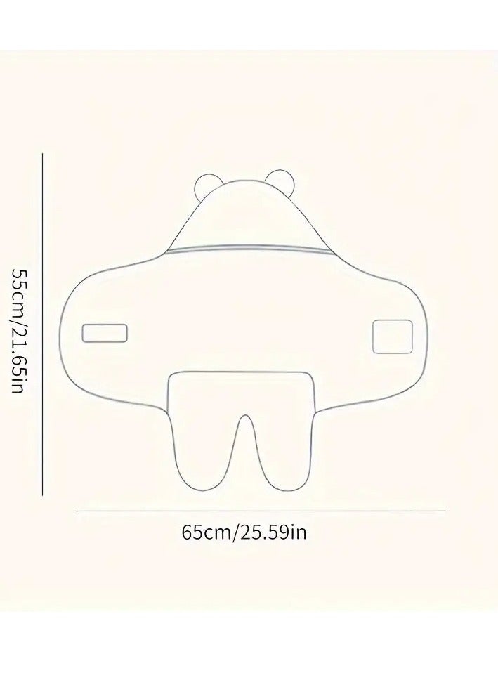 أطفال صغيرة بطانية قماط ناعمة ومريحة للأطفال من عمر 0 ​​إلى 6 أشهر، قطعة واحدة، لون كاكي - Image 2