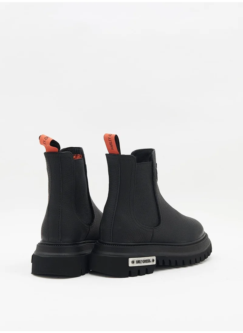 HARLEY DAVIDSON Mourir Women's Black Leather Boots