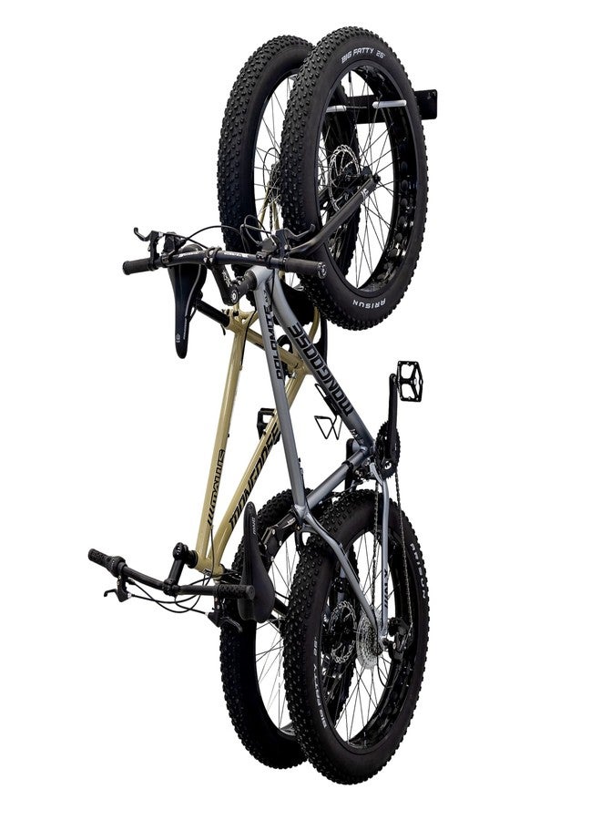StoreYourBoard BLAT Bike Fat Tire Wall Rack, Holds 2 Bikes, Home and Garage Storage Hooks, Heavy-Duty Solid Metal Max 100 lbs - Image 1