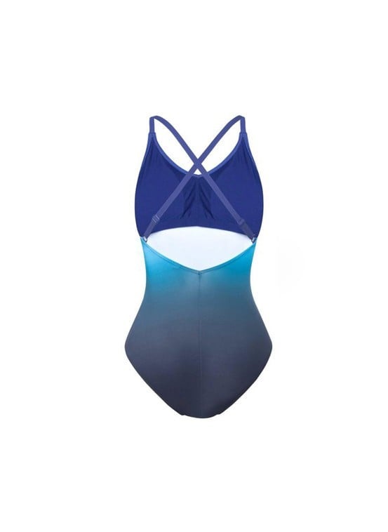 speedo Sculpture Aurashine One Piece, Deep Indigo and Adriatic  - Image 2