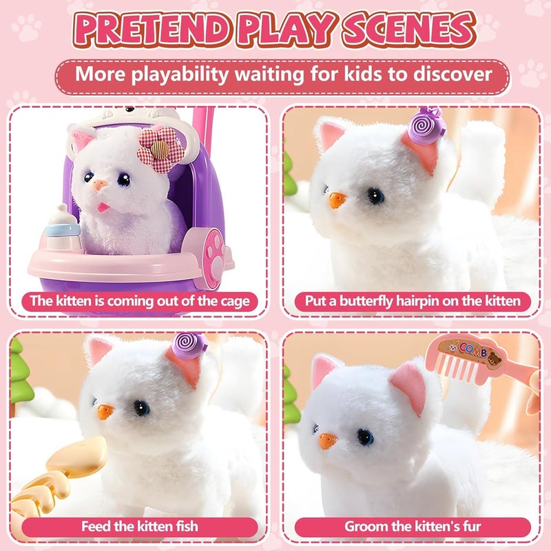 Soofam Interactive Plush Pet Stroller Toy Set for Kids - Image 4