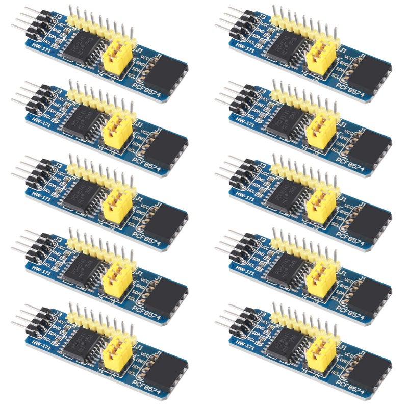 AITRIP 10pcs PCF8574 IO Expansion Board I/O Expander I2C-Bus Evaluation Development Module for Arduino & Raspberry Pi - Image 1