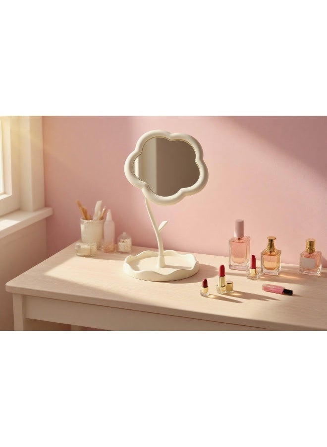 ايست من نون مرآة زينة مع شكل زخرفي ومرآة مكياج 16.5 × 29.5 سم - Image 5