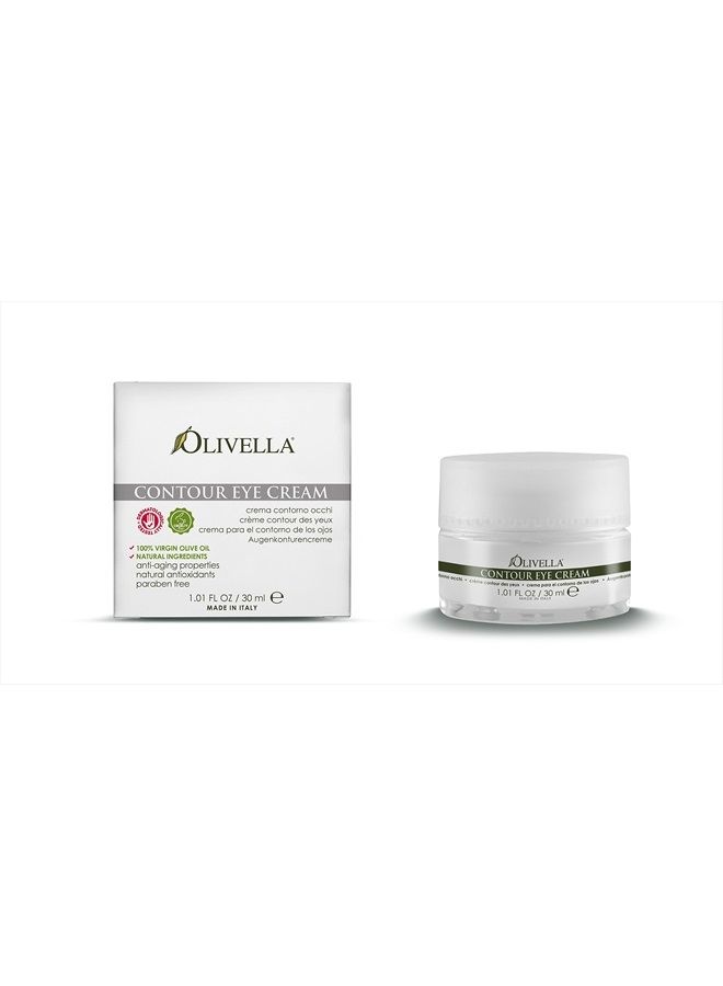 100% Virgin Olive Oil Contour Eye Cream, 1.01 Oz