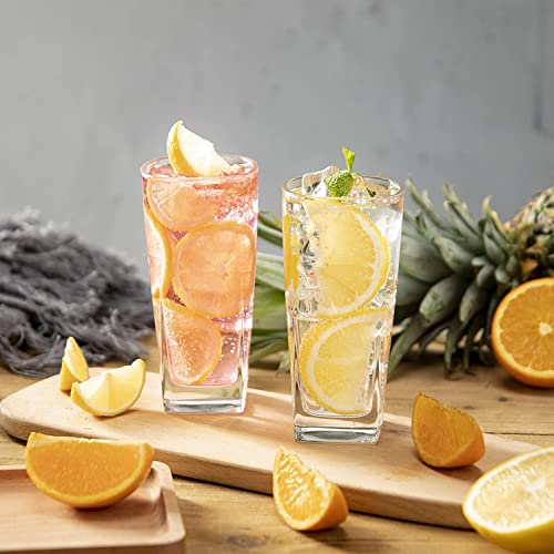 WRINGO 250 ML Water Glasses Transparent Long Glass Lead-Free Crystal Tumblers for Water, Juice, Beer, Cocktail and Mixed Drinks Glass Set of (6) for Kitchen,Party, Gift Use (WR-04) - Image 5
