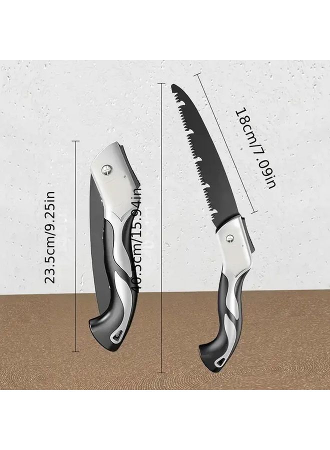 Small Size Industrial Steel Folding Saw Heavy Duty Metal Cutting Ergonomic Handle for Wood Outdoor DIY - Image 3