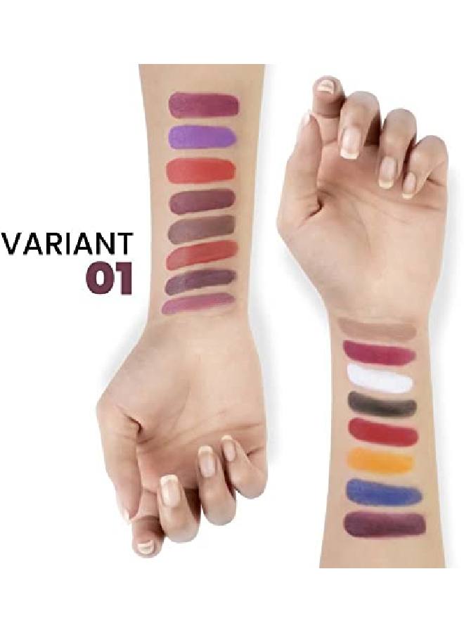 Mars 16 Color Ultra Pigmented Infinity Matte Lip Color Palette Lipstick (Shade01 36 G) - Image 3