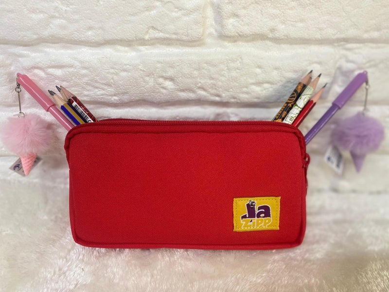Jazipp Premium Double Compartment Pencil Case Pencil Bag Pencil Holder 22X12X4CM  - Image 1