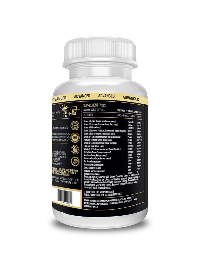 Actif Multivitamin for Men Age 60+ with 30 Organic Vitamins and Organic Herbs, Non-GMO, Made in USA, 120 Count - Image 3