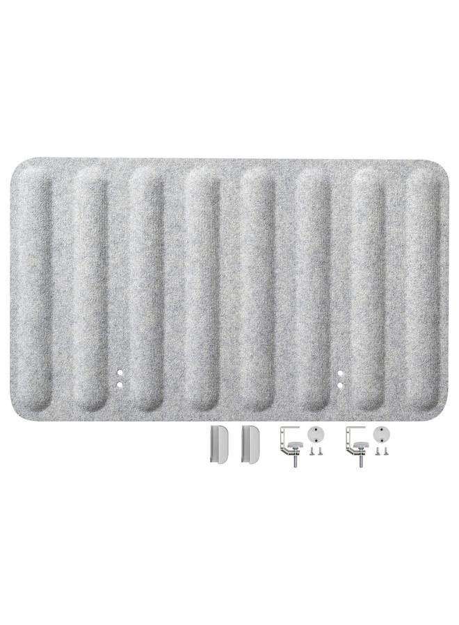 Zaboon Screen for desk, grey, 80x48 cm - Image 1