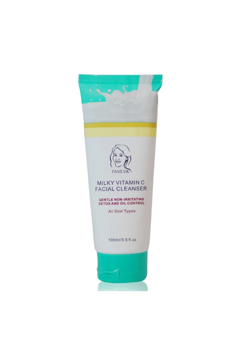 FAMIUK Fami UK Milky Vitamin C Face Cleanser for Brightening and Radiant Glow – All Skin Types - Image 1