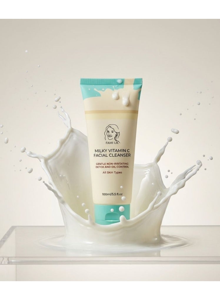 FAMIUK Fami UK Milky Vitamin C Face Cleanser for Brightening and Radiant Glow – All Skin Types - Image 3