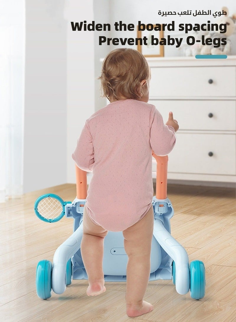 DOOKOO 2-in-1 Baby Sit-to-Stand Push Walker  Early Educational Child Activity Center, with Removable Interactive Play  Learning Panel forInfant Toddlers - Image 4