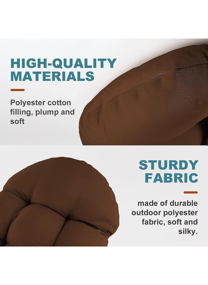 milliard MILLIARD Patio Chair Cushion for Adirondack High Back Rocking Chair Cushion 44x19x4 inch Outdoor Seat Back Chair Cushion Sunscreen and FadeResistant Brown  - Image 3