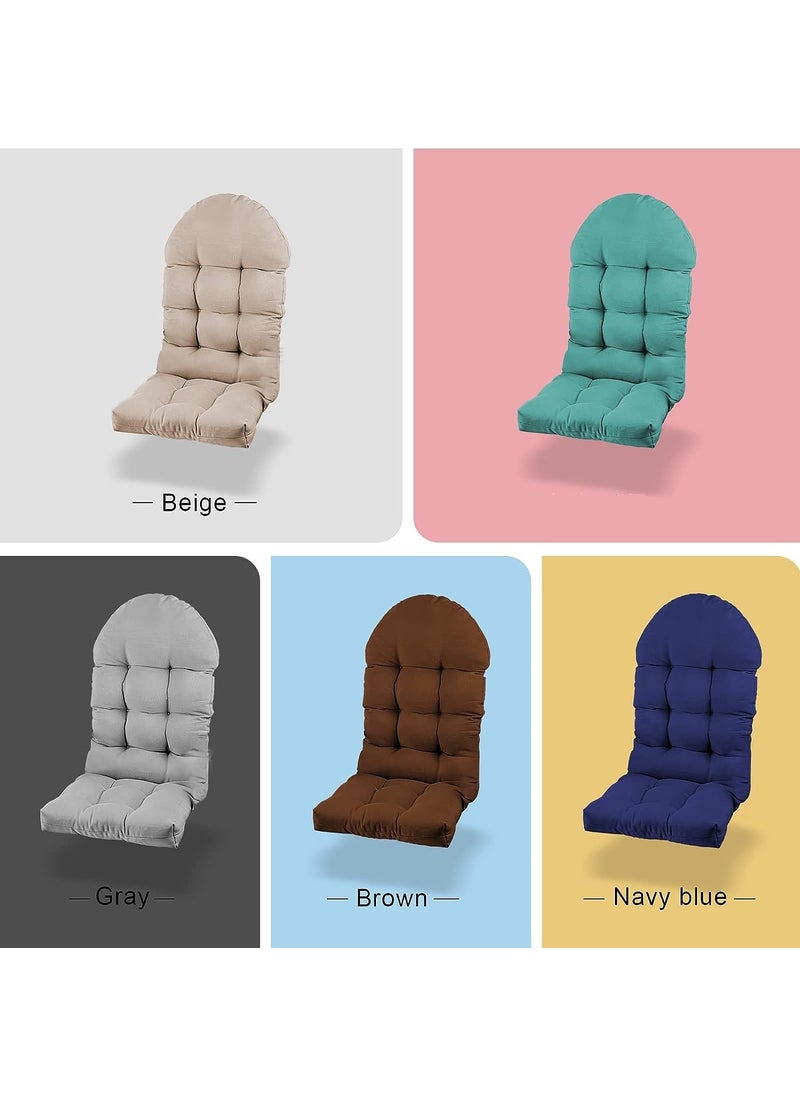 milliard MILLIARD Patio Chair Cushion for Adirondack High Back Rocking Chair Cushion 44x19x4 inch Outdoor Seat Back Chair Cushion Sunscreen and FadeResistant Brown  - Image 4