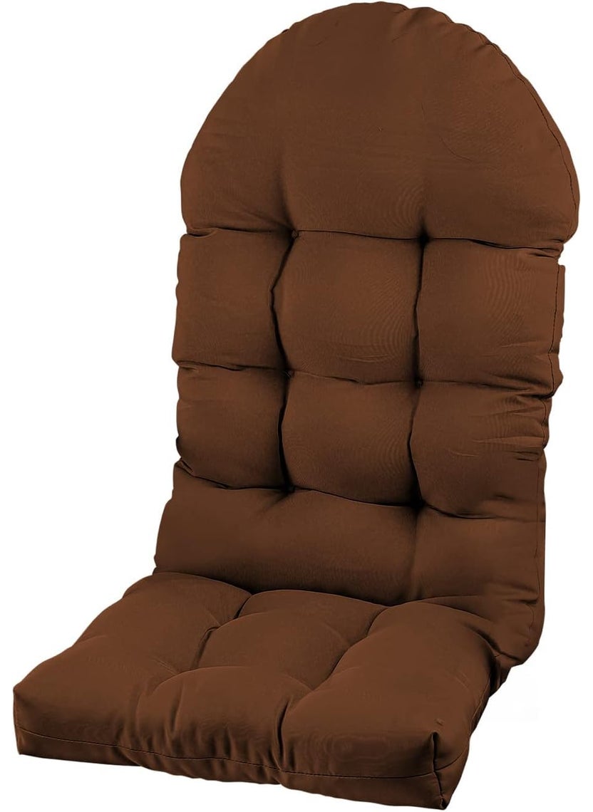 milliard MILLIARD Patio Chair Cushion for Adirondack High Back Rocking Chair Cushion 44x19x4 inch Outdoor Seat Back Chair Cushion Sunscreen and FadeResistant Brown  - Image 1
