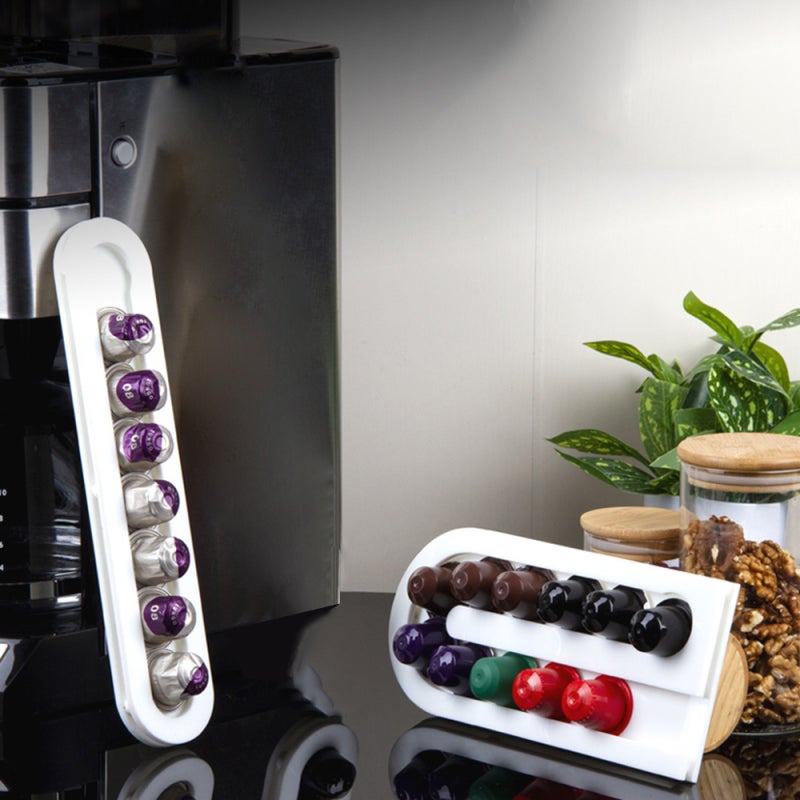 Coffee Pod Holder Capsule Rack Holds 8 Capsules Wall-mounted Coffee Pods Organizer Storage Shelf for Home Cafe Hotel - Image 4