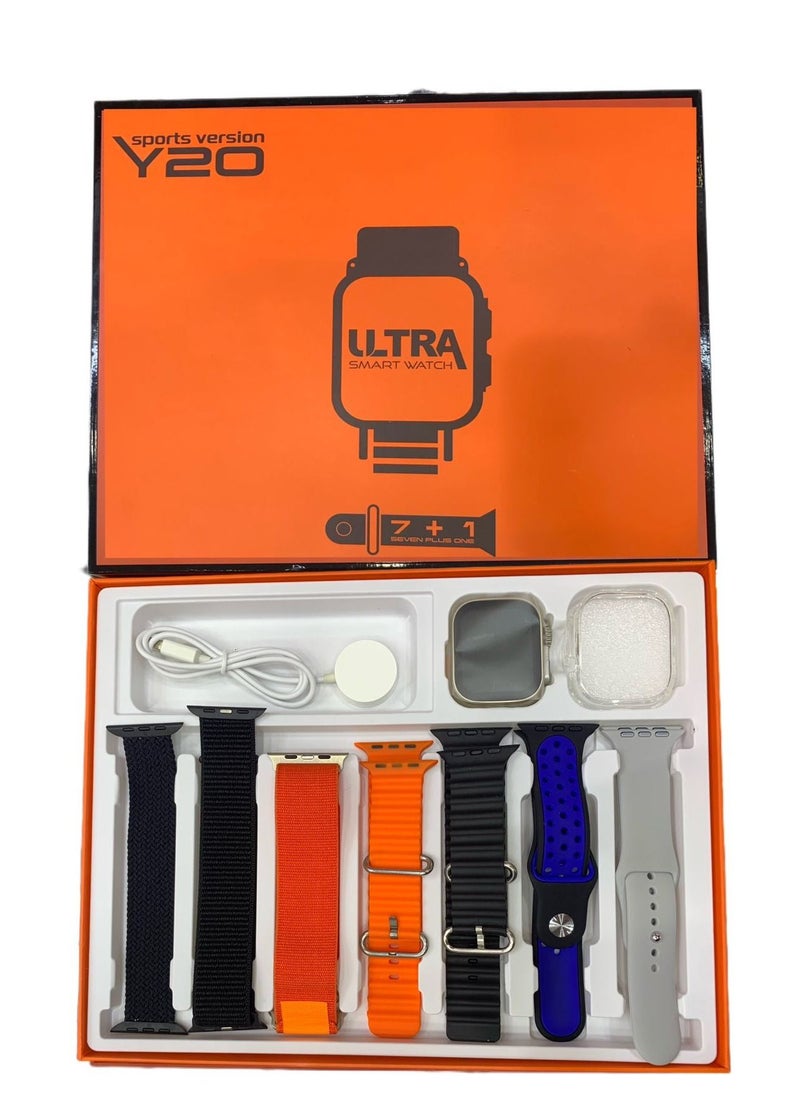 JOROBO - Y20 Smart Watch Ultra Sports Version with Seven Plus One Straps - Image 1